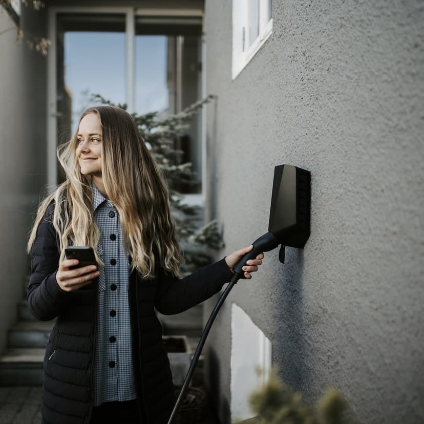 Easee Charge Up väggmonterad